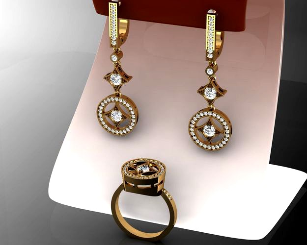 beatiful jewelry set  | 3D