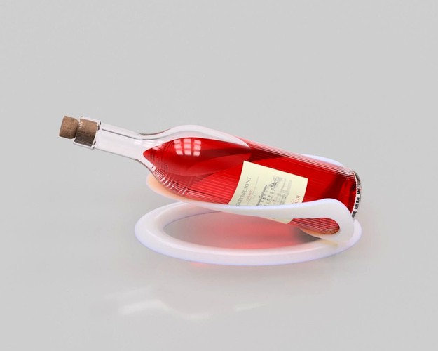 Table stand for a wine bottle | 3D