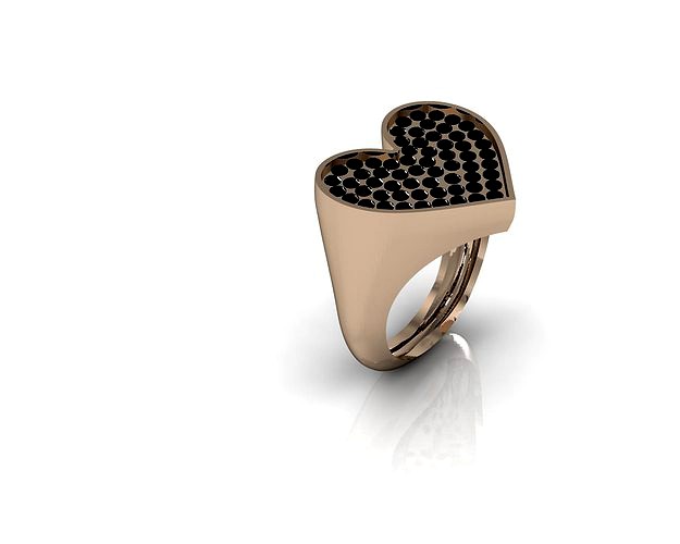 heart ring chevalier | 3D