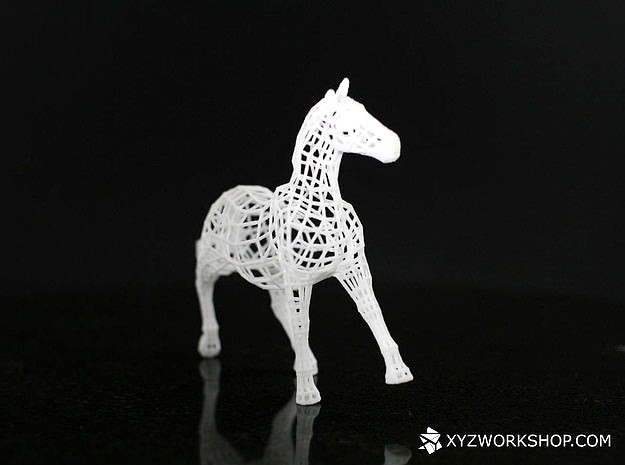 Wireframe Horse- Small | 3D