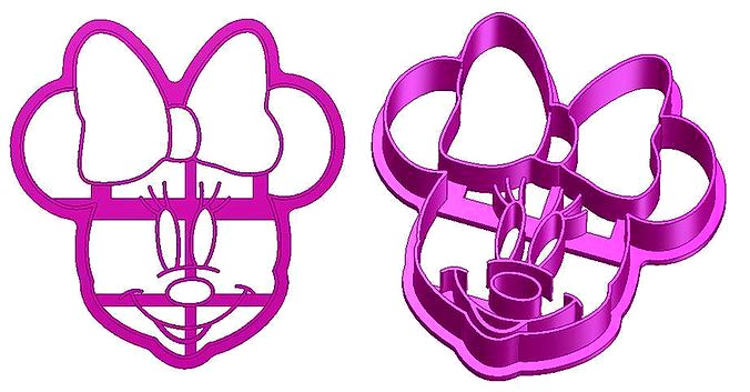 Minnie Mouse Cookie Cutter | 3D