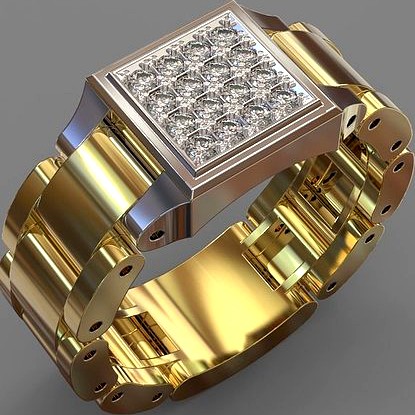 Men ring | 3D