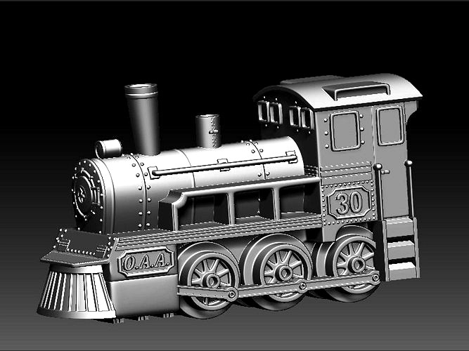 locomotive toy key | 3D