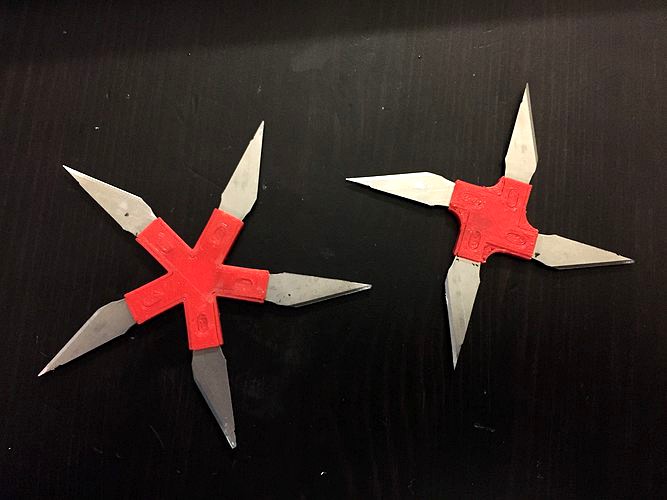 Ninja Star - 4 Bladed X-Acto  | 3D