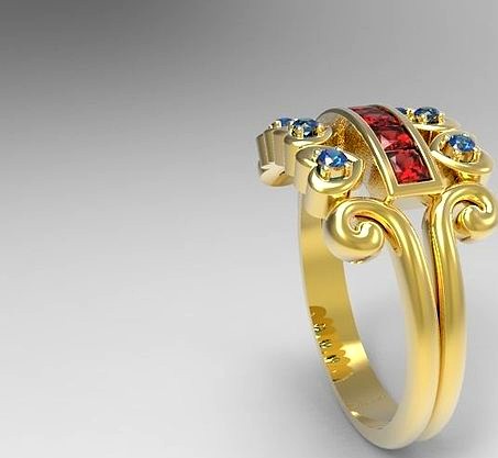 marquis ring | 3D