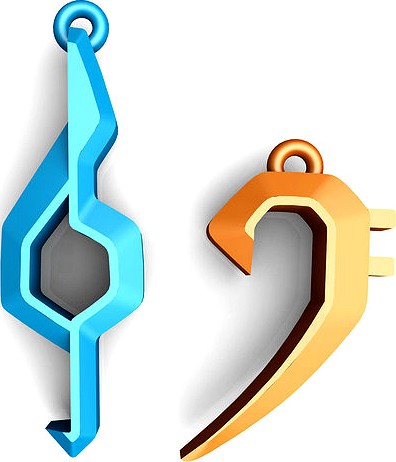 Clefs pendants | 3D