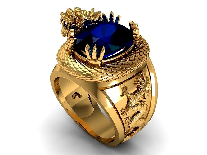 ring ruby dragon a | 3D