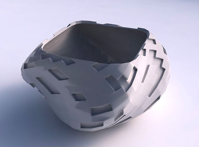 Bowl helix with cavities  | 3D