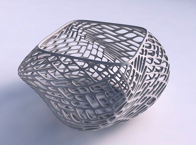 Bowl helix with lattice tiles | 3D