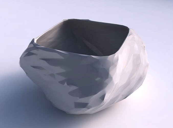 Bowl helix with low-polygon bulges  | 3D