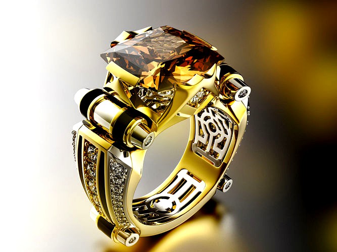 Fashion ring unisex 0101 | 3D