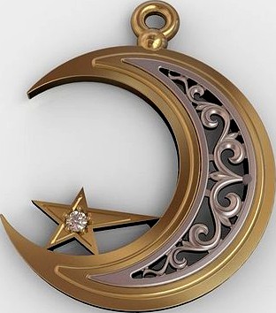 Muslim pendant | 3D