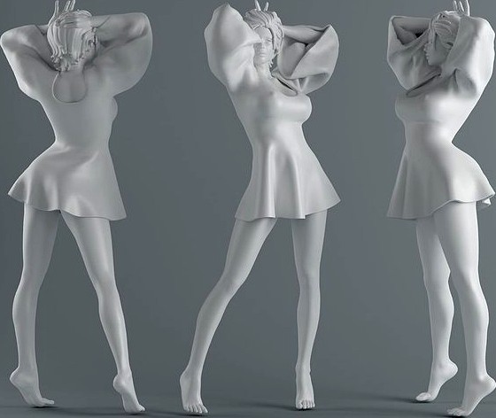 Women wear skirts 003 | 3D