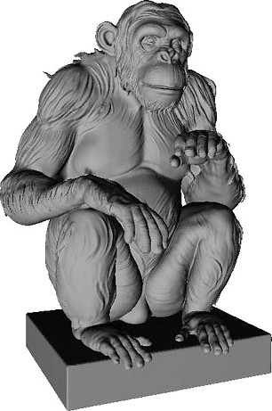 Chimp Printable | 3D