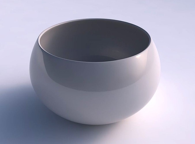 Bowl spheric twisted smooth | 3D