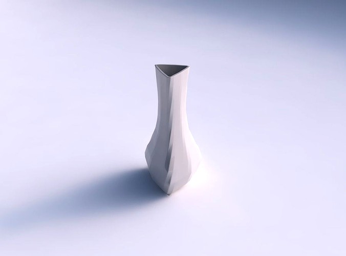 Vase puffy triangle with uniform polygons | 3D