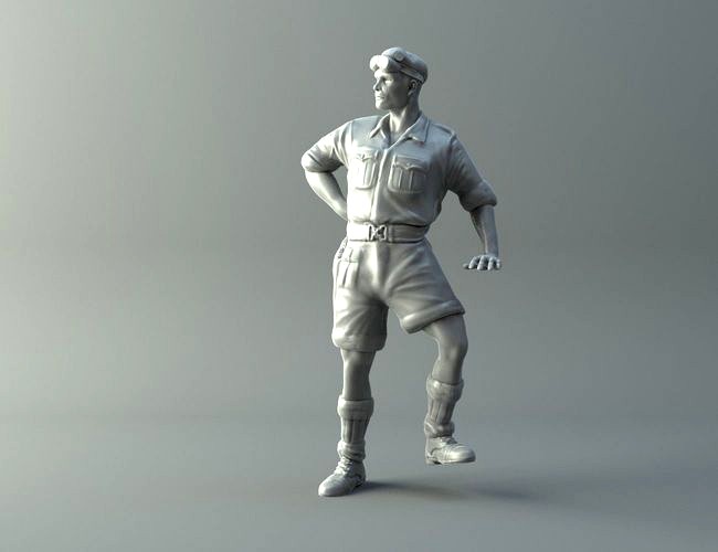 Captain miniature II World War | 3D