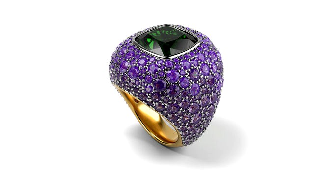 Copy of DeGriogono Melody of Colors Collection ring | 3D