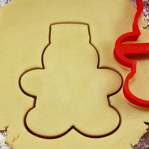 Gingy in the hat cookie cutter for professional | 3D