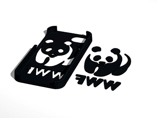 Iphone 5 WWF logo case | 3D