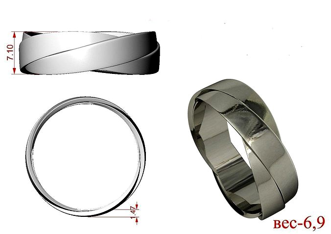 Braided ring  | 3D