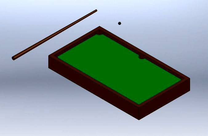 Desktop Pool Table | 3D