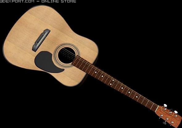 Acoustic guitar Cort 3D Model