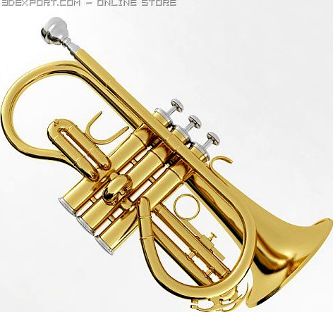 Soprano Cornet 3D Model