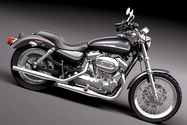 Harley Davidson Sportster 1200 2010 3D Model