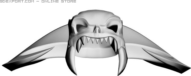 Bone Helmet 3D Model