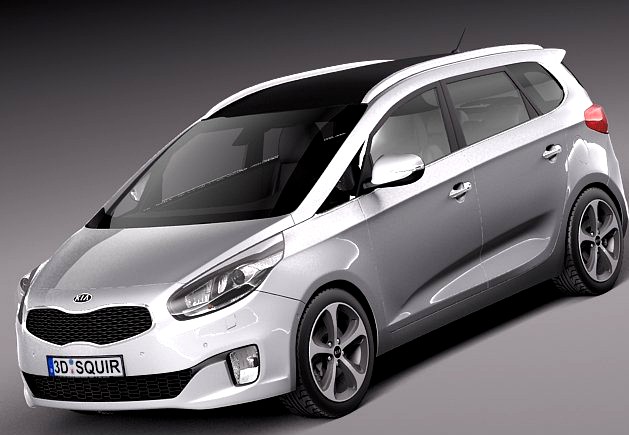 Kia Carens 2014 3D Model