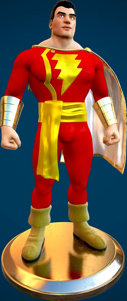 Captain Marvel 3D Model