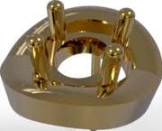 Golden Jewelry Making Part For Diamond | 3D