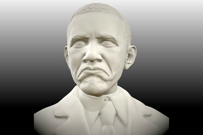 Obama not bad meme sculpt | 3D