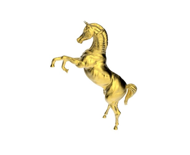 Arabic Horse in prancing position | 3D