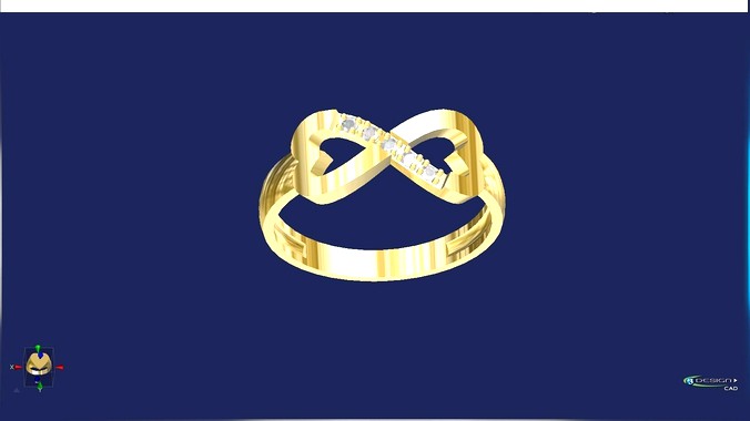 Infinity heart ring | 3D