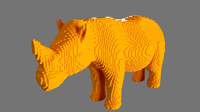 AS LowRez Series - Rhino | 3D