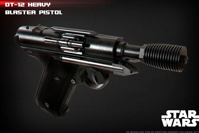 DT-12 heavy blaster pistol | 3D