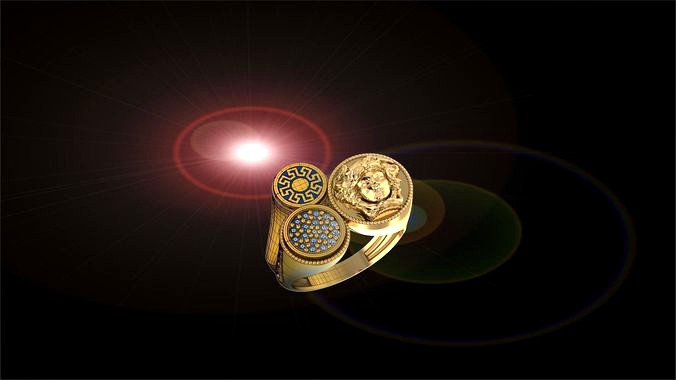 versace ring jewelry designer  | 3D