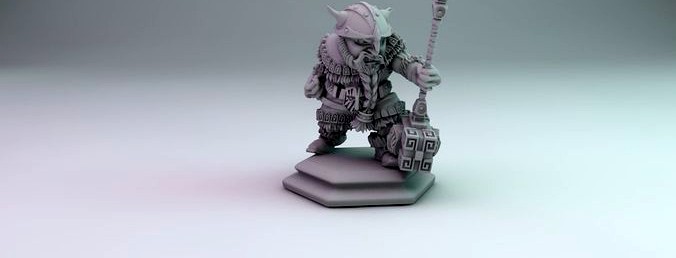dwarf warrior | 3D