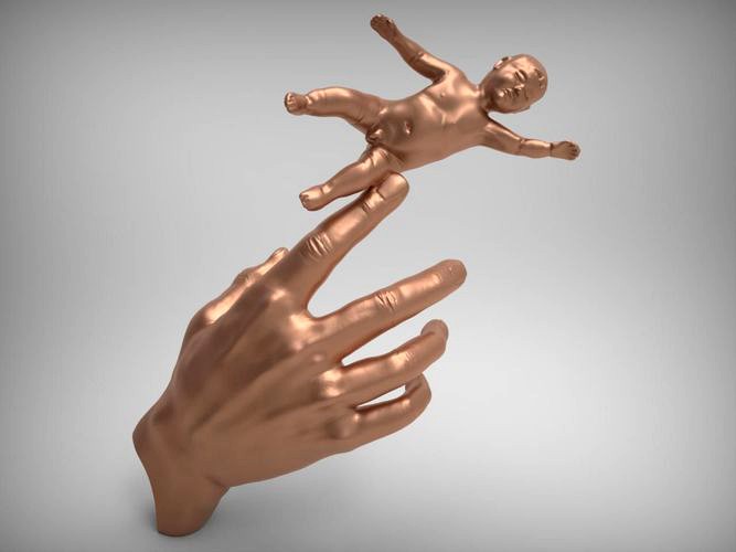 The Hand with The Child | 3D