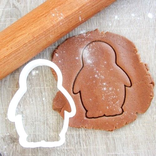 Penguin flippers down cookie cutter for professional | 3D