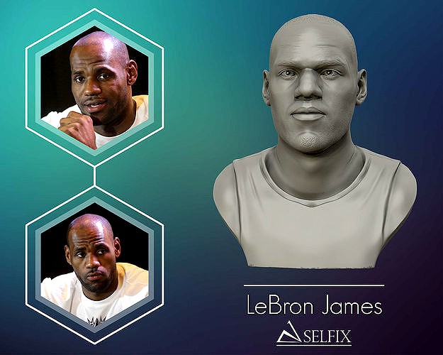 3D Sculpture of LeBron James | 3D