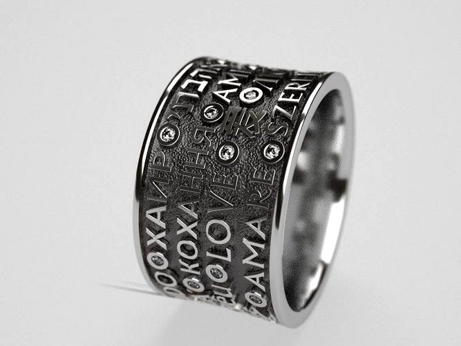 25 sparkles of love wedding ring - original | 3D