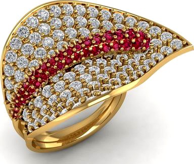 123 Beatiful Leaf Ring  | 3D