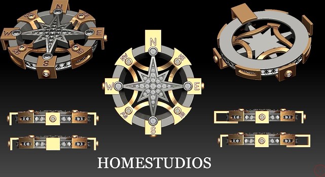 PENDANT COMPASS | 3D