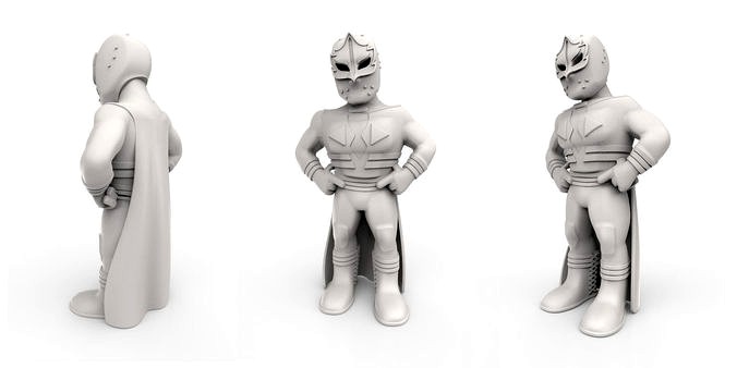 Mexican Wrestler Mascarita Sagrada | 3D