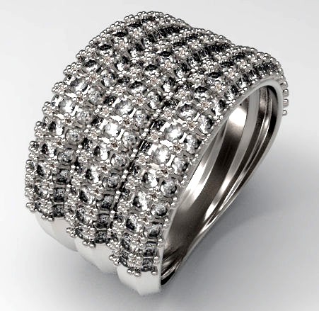 Pave Ring  | 3D