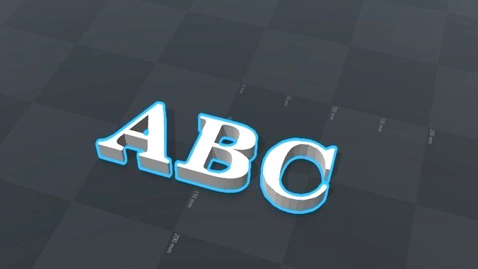 ABC letters alphabet | 3D