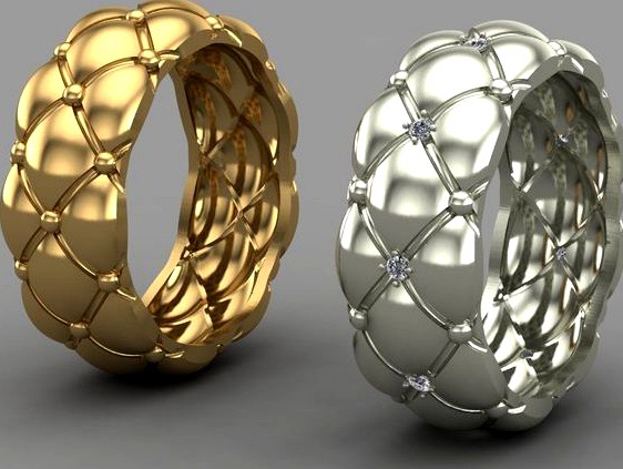 Ring quilted matelasse | 3D